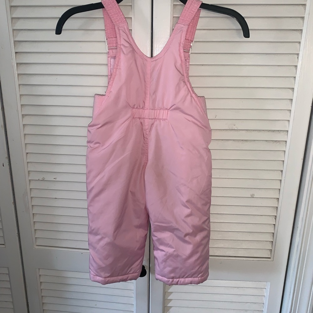 Pacific Trail snow overall bibs for girl pink 12 months - Picture 6 of 8
